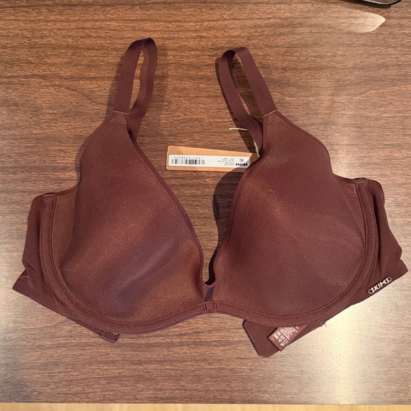 SKIMS Weightless Scoop Bra, Cocoa, 34DD - Picture 4 of 5